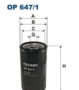 Фильтр масла - FILTRON OP 647/1