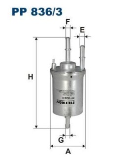 Топливный фильтр - FILTRON PP836/3