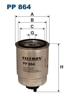 Паливний фільтр - FILTRON PP864