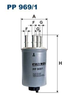 Паливний фільтр - FILTRON PP969/1