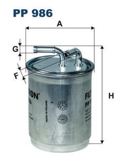 Топливный фильтр - FILTRON PP986