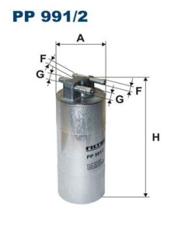 Паливний фільтр - FILTRON PP991/2