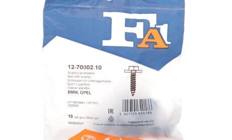 Фото 2 - Автозапчастина Fischer Automotive One (FA1) 12-70002.10 (127000210)