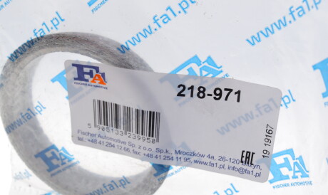 Фото 3 - Прокладка вихлопної системи Fischer Automotive One (FA1) 218-971 (218971)