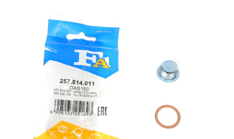 Пробка піддону + ущільнювач FA1 - Fischer Automotive One (FA1) 257.814.011