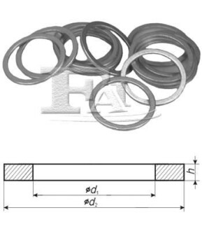 Уплотнительное кольцо - (9410914000, 90002P5TG00, 3600377) Fischer Automotive One (FA1) 372.980.100