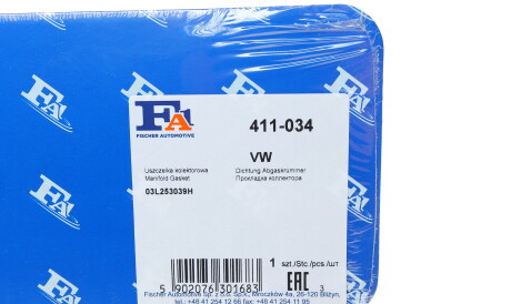 Фото 2 - Прокладка выпускного коллектора Fischer Automotive One (FA1) 411-034 (411034)