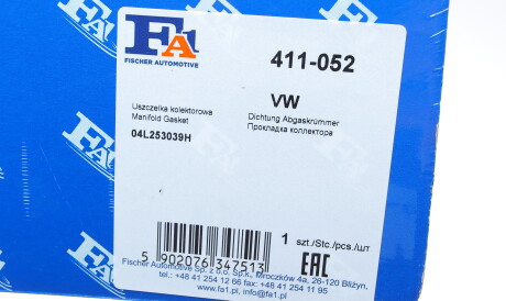 Фото 2 - Прокладка випускного колектора Fischer Automotive One (FA1) 411-052 (411052)