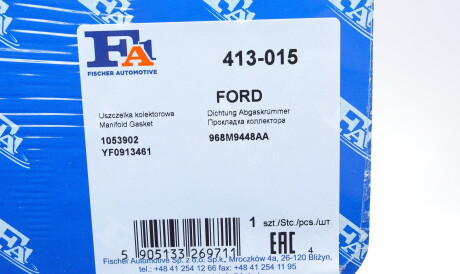 Фото 2 - Прокладка випускного колектора Fischer Automotive One (FA1) 413-015 (413015)