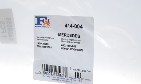 Фото 2 - Прокладка выпускного коллектора Fischer Automotive One (FA1) 414-004 (414004)