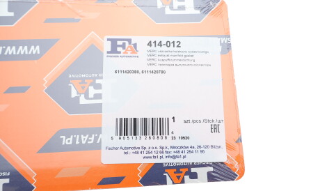 Фото 2 - Прокладка випускного колектора Fischer Automotive One (FA1) 414-012 (414012)