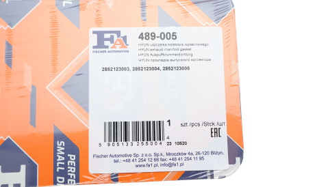 Фото 2 - Прокладка выпускного коллектора Fischer Automotive One (FA1) 489-005 (489005)