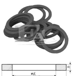 Fischer ущільнювальне кільце (мат. vf (вулканізована фібра)) 12*16*1,5 мм - (07119963151, 0021323021, 007603012110) Fischer Automotive One (FA1) 511.870.010
