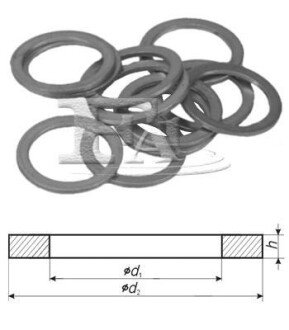 Кільце ущільнююче мідне 10x15x1 mm (Fischer) - (07119905041) Fischer Automotive One (FA1) 615.590.100