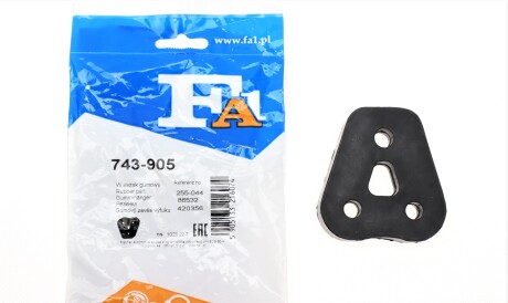 Резинка глушника FA1 - (287604A700, 287604B030, 287681R000) Fischer Automotive One (FA1) 743-905