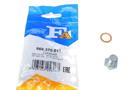 Пробка піддону + ущільнювач FA1 - (1273093, 11131273093, 90542397) Fischer Automotive One (FA1) 866.370.011