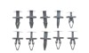 Кліпса кріплення підкрильника (к-кт 10шт) Ford Transit 13-/Opel Insignia 17- FA1 - ((11589289, 4811301, 4855809, W713610S300, YQ00159480)) Fischer Automotive One (FA1) 87-20002.10 (фото 1)
