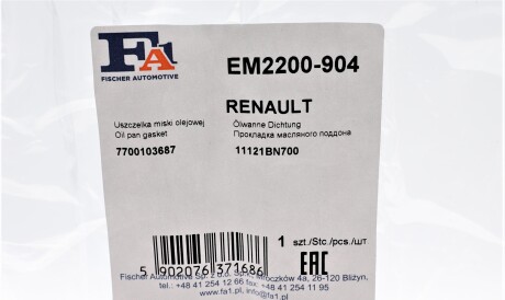 Фото 2 - Прокладки Fischer Automotive One (FA1) EM2200-904 (EM2200904)