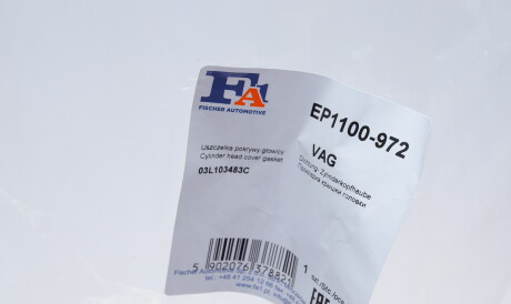 Фото 3 - Прокладка клапанної кришки Fischer Automotive One (FA1) EP1100-972 (EP1100972)