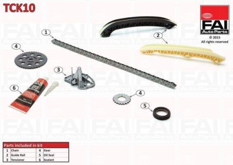 Цепь привода распредвала - (03D109229) Fischer Automotive One (FA1) TCK10