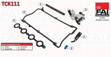 Цепь привода распредвала - Fischer Automotive One (FA1) TCK111