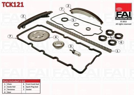 Цепь привода распредвала - (11311485400) Fischer Automotive One (FA1) TCK121