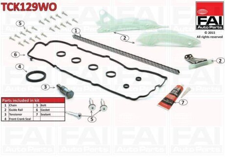 Цепь привода распредвала - Fischer Automotive One (FA1) TCK129WO