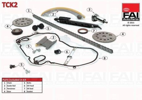 Комплект цели привода распредвала - (24461834) Fischer Automotive One (FA1) TCK2