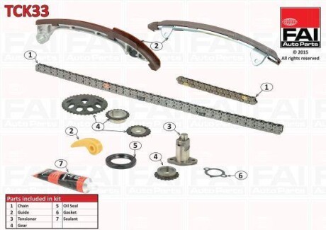 Комплект цели привода распредвала - (1350628010, 1350728010) Fischer Automotive One (FA1) TCK33