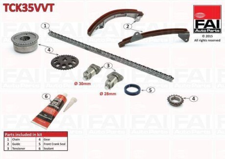 Цепь привода распредвала - Fischer Automotive One (FA1) TCK35VVT