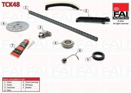 Комплект цели привода распредвала - (1600500211, 1609970594, 6609970094) Fischer Automotive One (FA1) TCK48