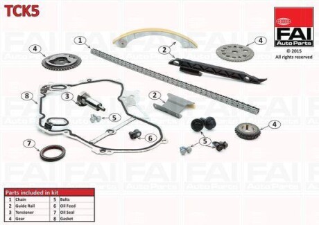 Комплект цели привода распредвала - Fischer Automotive One (FA1) TCK5