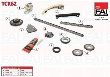 Комплект цели привода распредвала - (1263177E00, 1274177E00, 1274577E00) Fischer Automotive One (FA1) TCK62