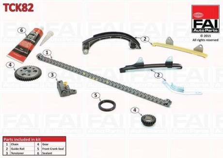 Комплект цели привода распредвала - (1350623020, 1354523010) Fischer Automotive One (FA1) TCK82