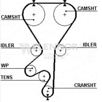 Ремень ГРМ - Flennor 4257V