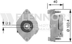 Натяжная планка, поликлиновой ремень - Flennor FA99010