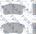 Комплект гальмівних накладок, дискове гальмо - FOMAR FO 433481 (фото 1)