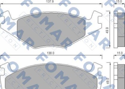 Тормозные колодки - FOMAR FO436481