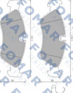 Тормозные колодки - FOMAR FO443381