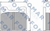 Комплект гальмівних накладок, дискове гальмо - (0000060711958, 0000060727285, 0004205720) FOMAR FO 460285 (фото 1)
