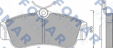 Тормозные колодки - FOMAR FO461981