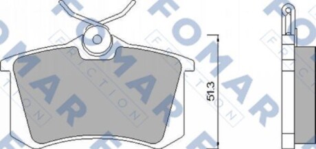 Комплект тормозных колодок - FOMAR FO 465381