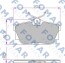 Комплект гальмівних накладок, дискове гальмо - (701698451, 7D0698451A, 7D0698451D) FOMAR FO 646881 (фото 1)