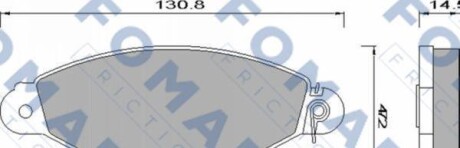 Комплект тормозных колодок - (5520080E10, 5520080E10000, 5520080E10B00) FOMAR FO 680981