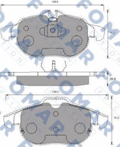 Колодки гальмівні дискові - FOMAR FO689581