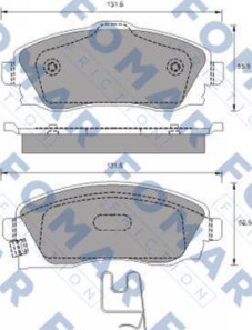 Тормозные колодки - FOMAR FO783481