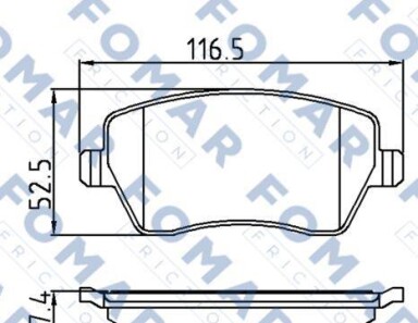 Колодки гальмівні дискові - FOMAR FO921181
