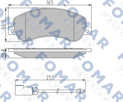 Колодки гальмівні дискові - FOMAR FO925081