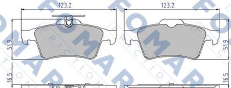 Колодки гальмівні дискові - FOMAR FO926381