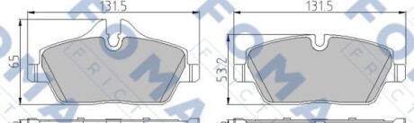 Комплект тормозных колодок - FOMAR FO 928281